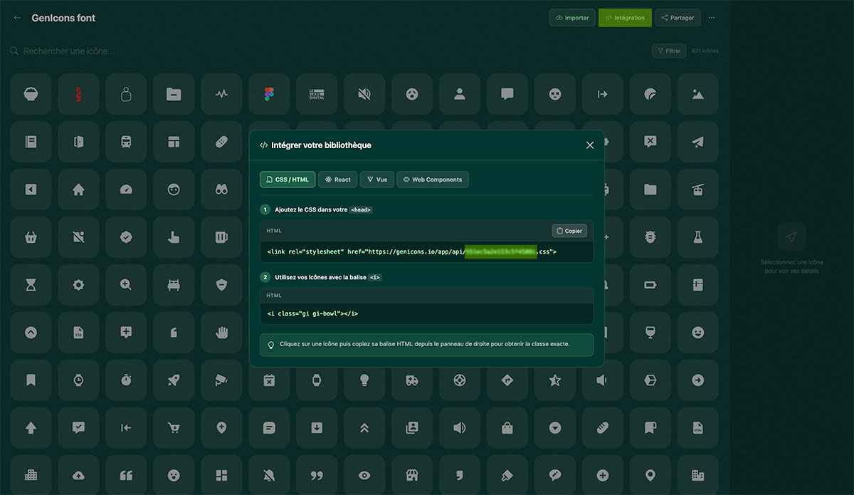 Exemple de code public